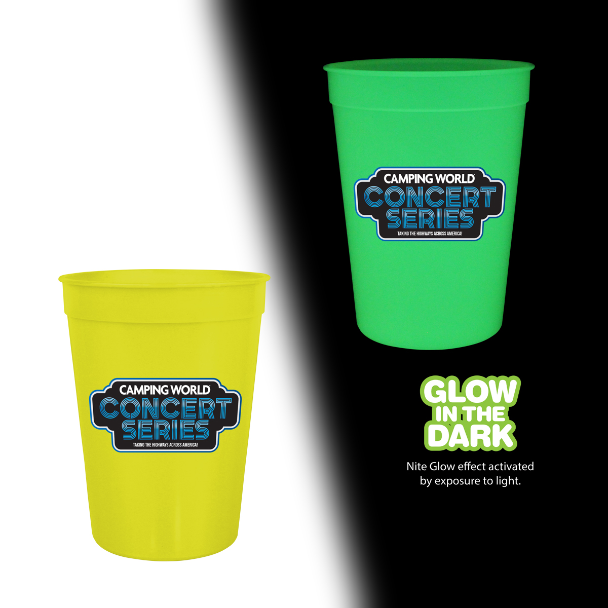 Picture of 12 Oz. Nite Glow Stadium Cup (Full Color Digital)