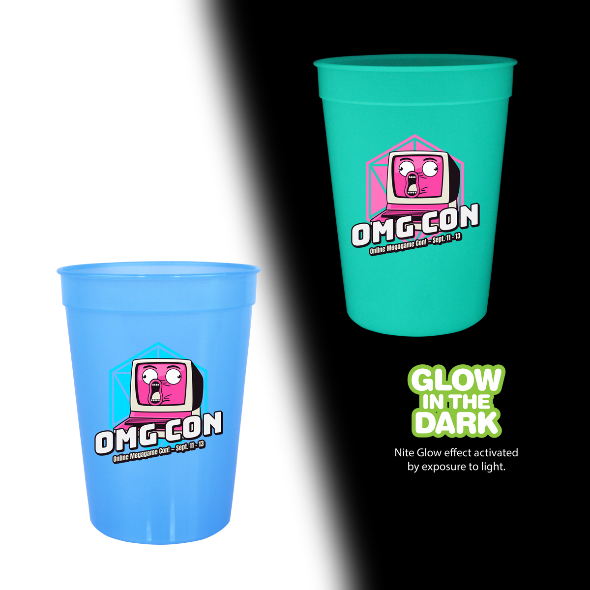 Picture of 12 Oz. Nite Glow Stadium Cup (Full Color Digital)