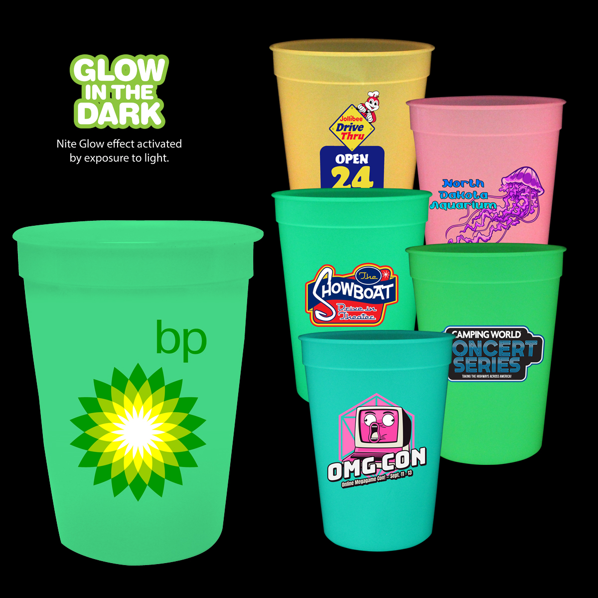 Picture of 12 Oz. Nite Glow Stadium Cup (Full Color Digital)