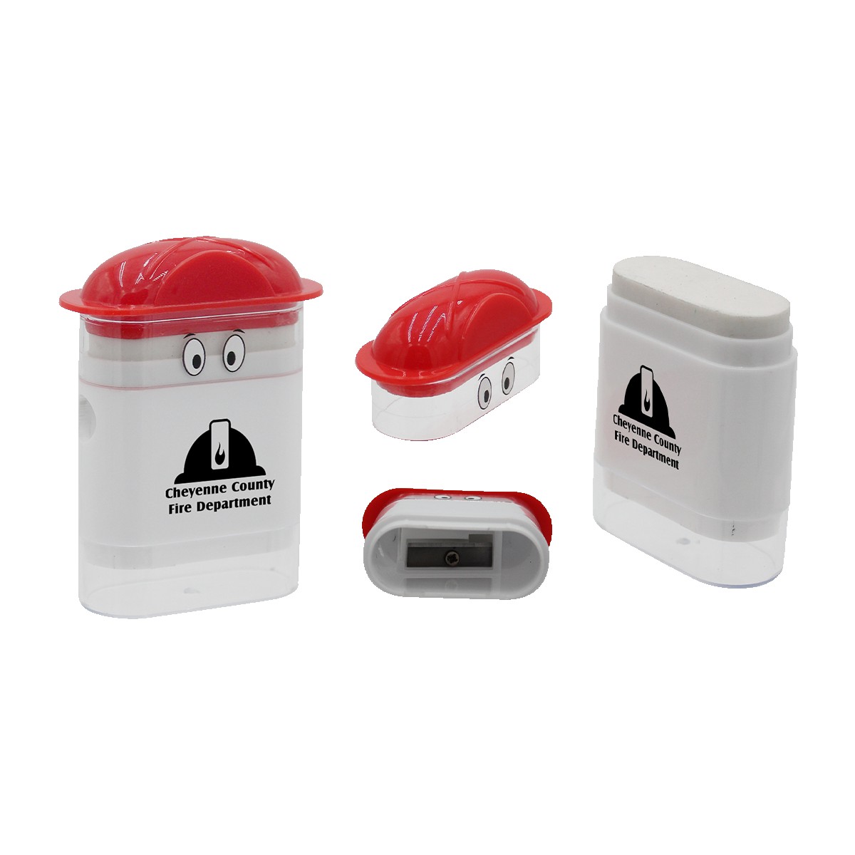 Picture of Fire Chief Googly-Eyed Eraser/Sharpener