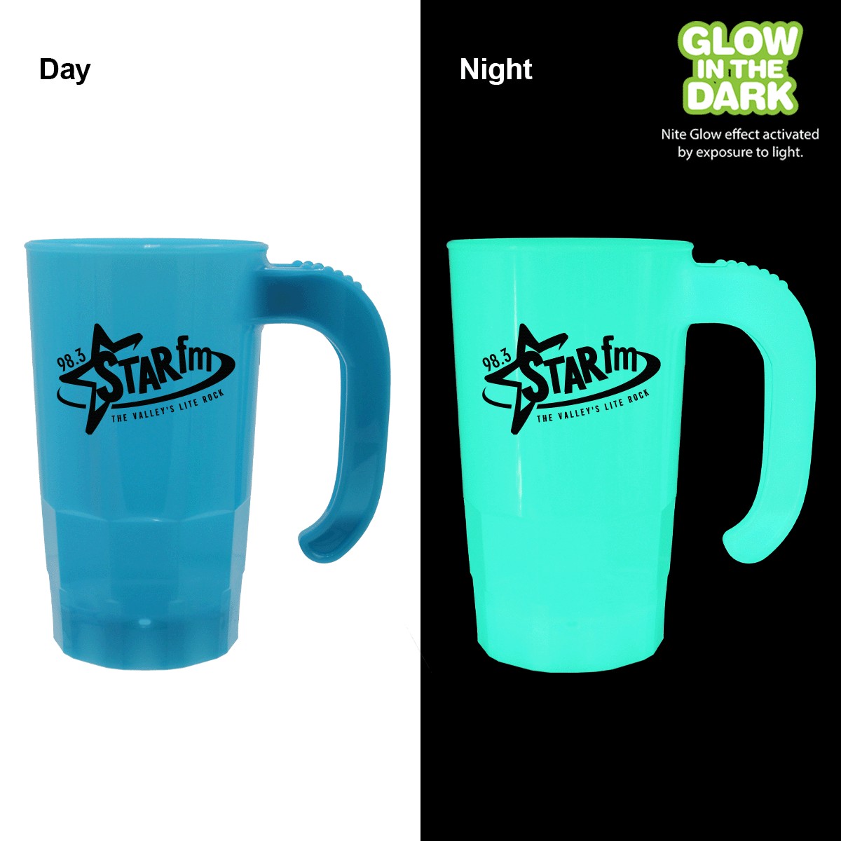 Picture of 20 Oz. Nite Glow Stackable Beer Stein