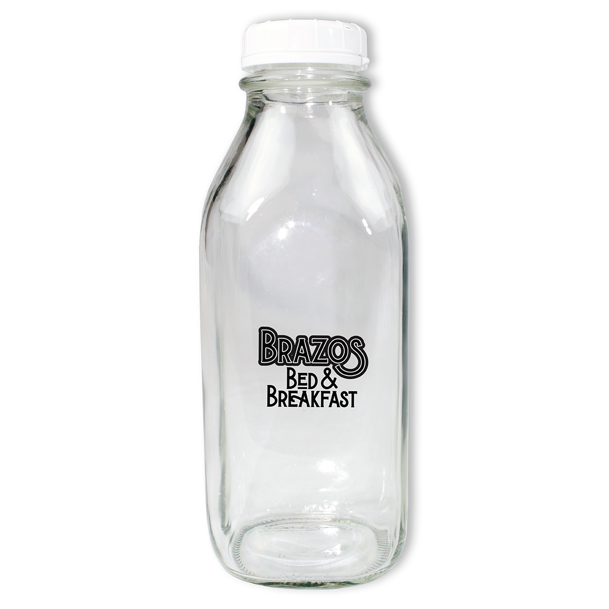 Picture of 1 Quart Glass Milk Bottle w/Lid