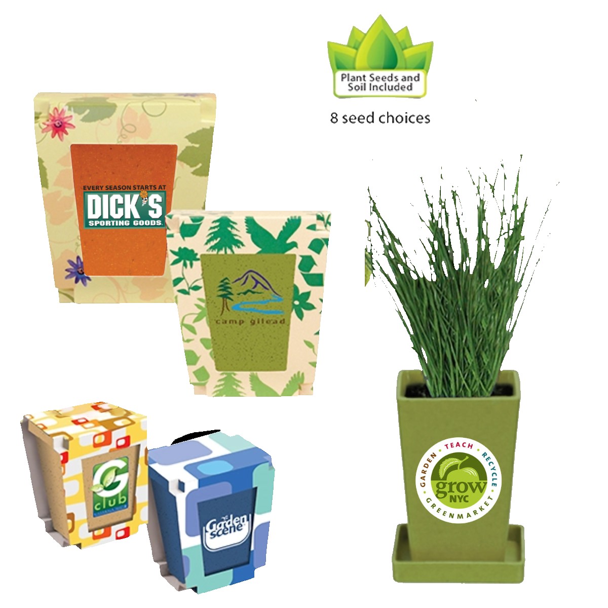 Picture of 1 Pack Promo Planter w/Seeds (Full Color Digital)