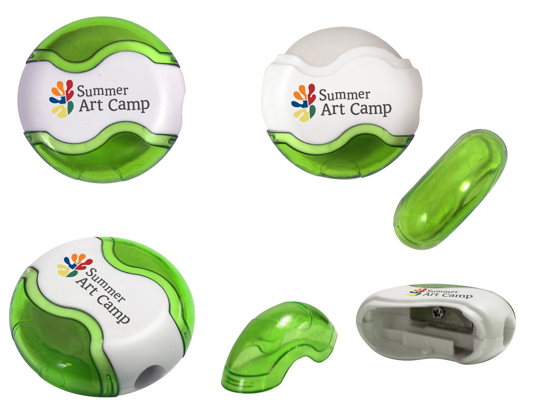 Picture of Round Pencil Sharpener Eraser Combo (Full Color Digital)