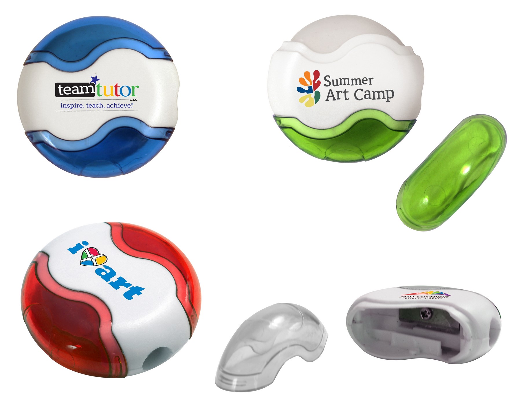 Picture of Round Pencil Sharpener Eraser Combo (Full Color Digital)