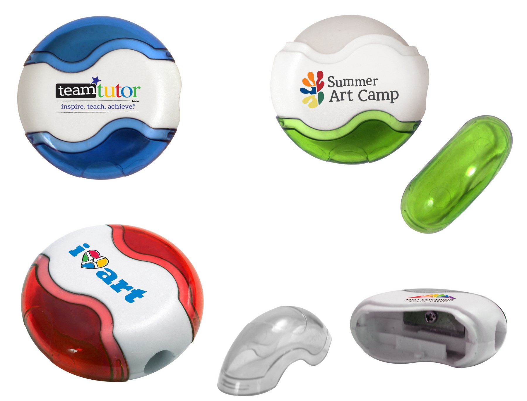 Picture of Round Pencil Sharpener Eraser Combo (Full Color Digital)