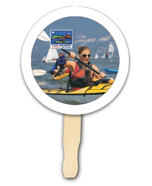 Picture of Custom Full Color Digital Stock Circle Hand Fan