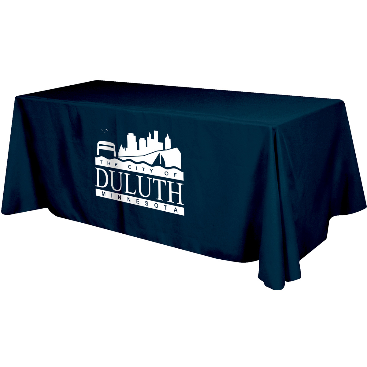 Picture of Flat 3-sided Table Cover - fits 8' standard table: Polyester