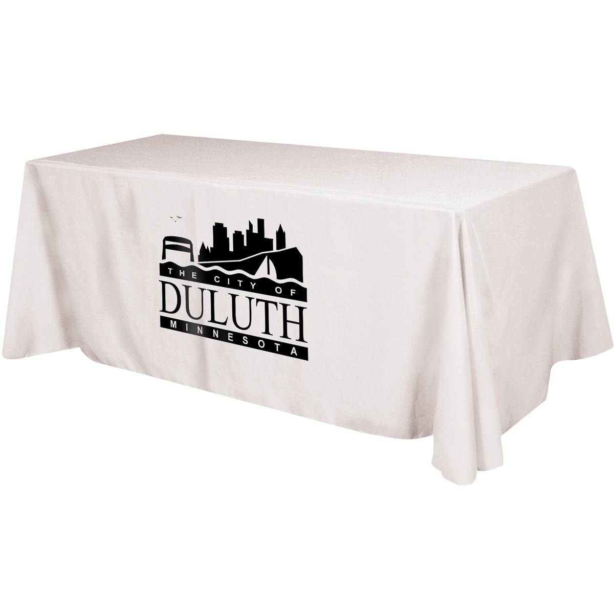 Picture of Flat 3-sided Table Cover - fits 8' standard table: Polyester