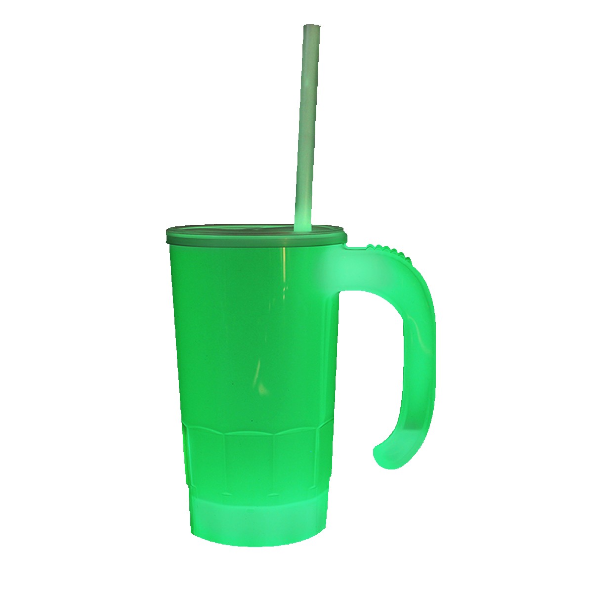 Picture of 20 Oz. Nite Glow Stackable Beer Stein w/Straw & Lid Set