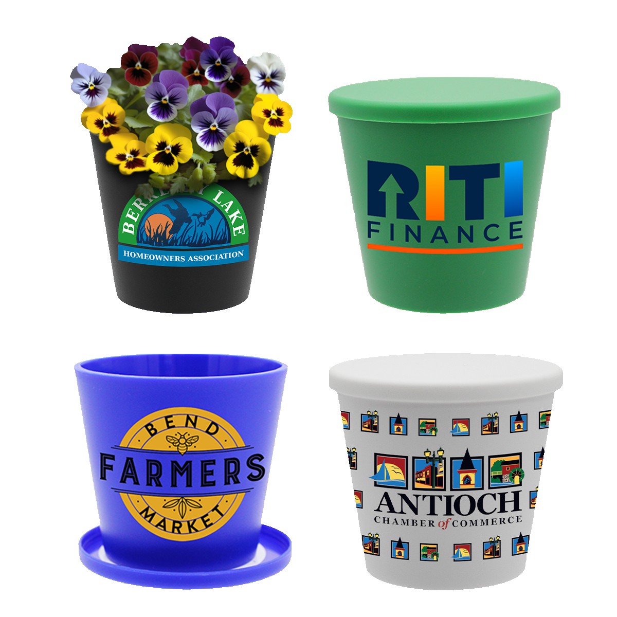 Picture of Recycled Promo Pot, Full Color Digital