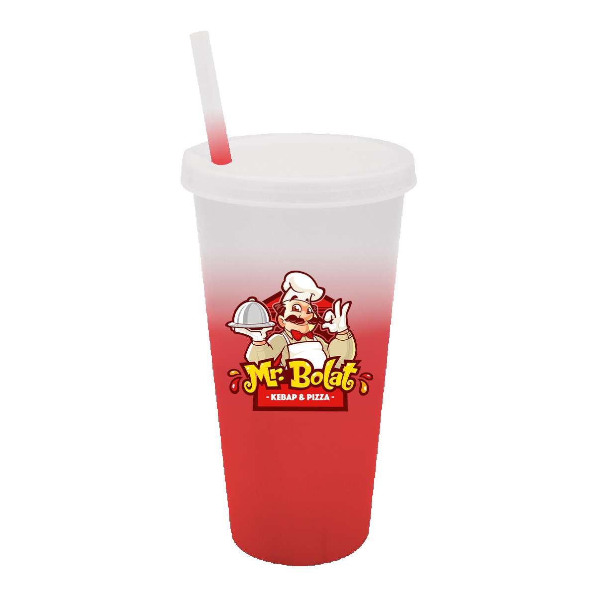 Picture of Mood 26 oz. Tumbler with Straw and Lid, Full Color Digital