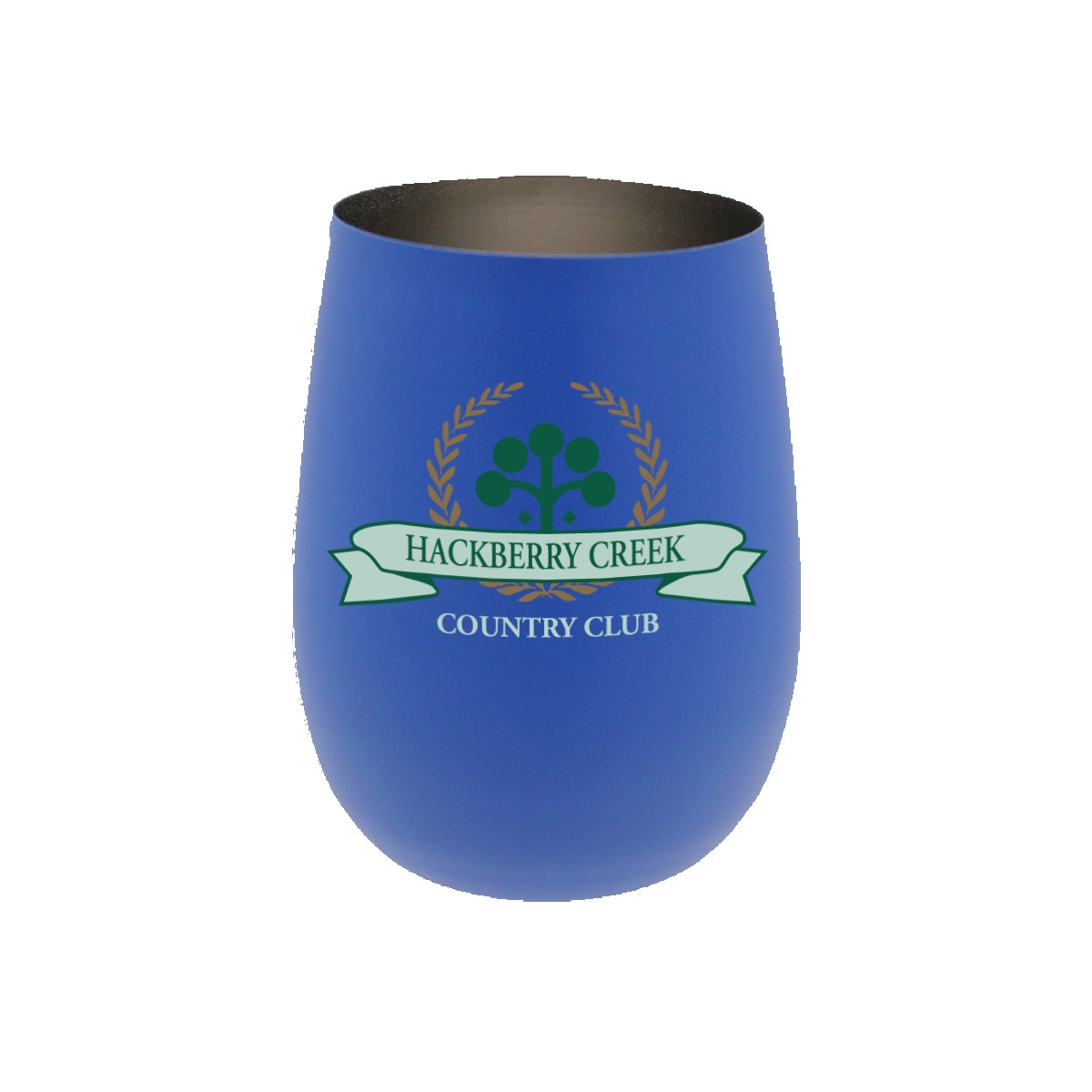 Picture of 12 oz. Recycled Stainless Wine Glass, Full Color Digital