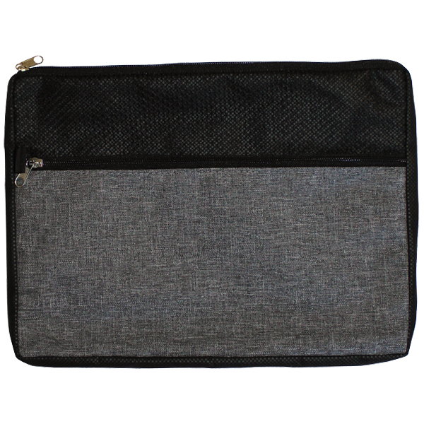 Picture of Blank Double Zipper Accessory Bag