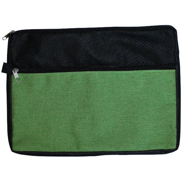 Picture of Blank Double Zipper Accessory Bag