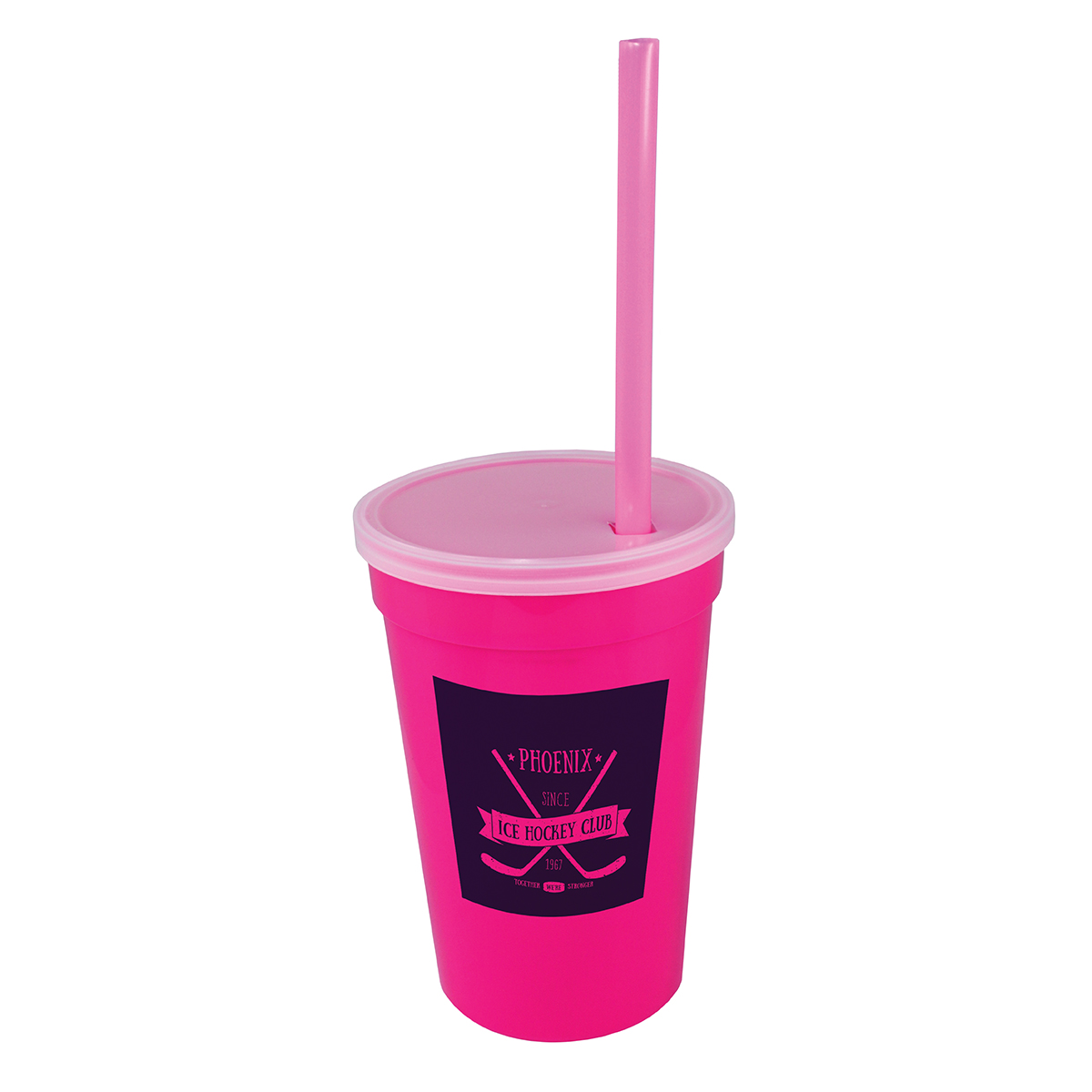 Picture of 17 Oz. Smooth Cup/Straw/Lid Set