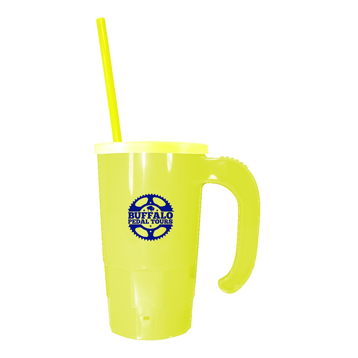 Picture of 20 Oz. Stackable Beer Stein w/Straw & Lid Set