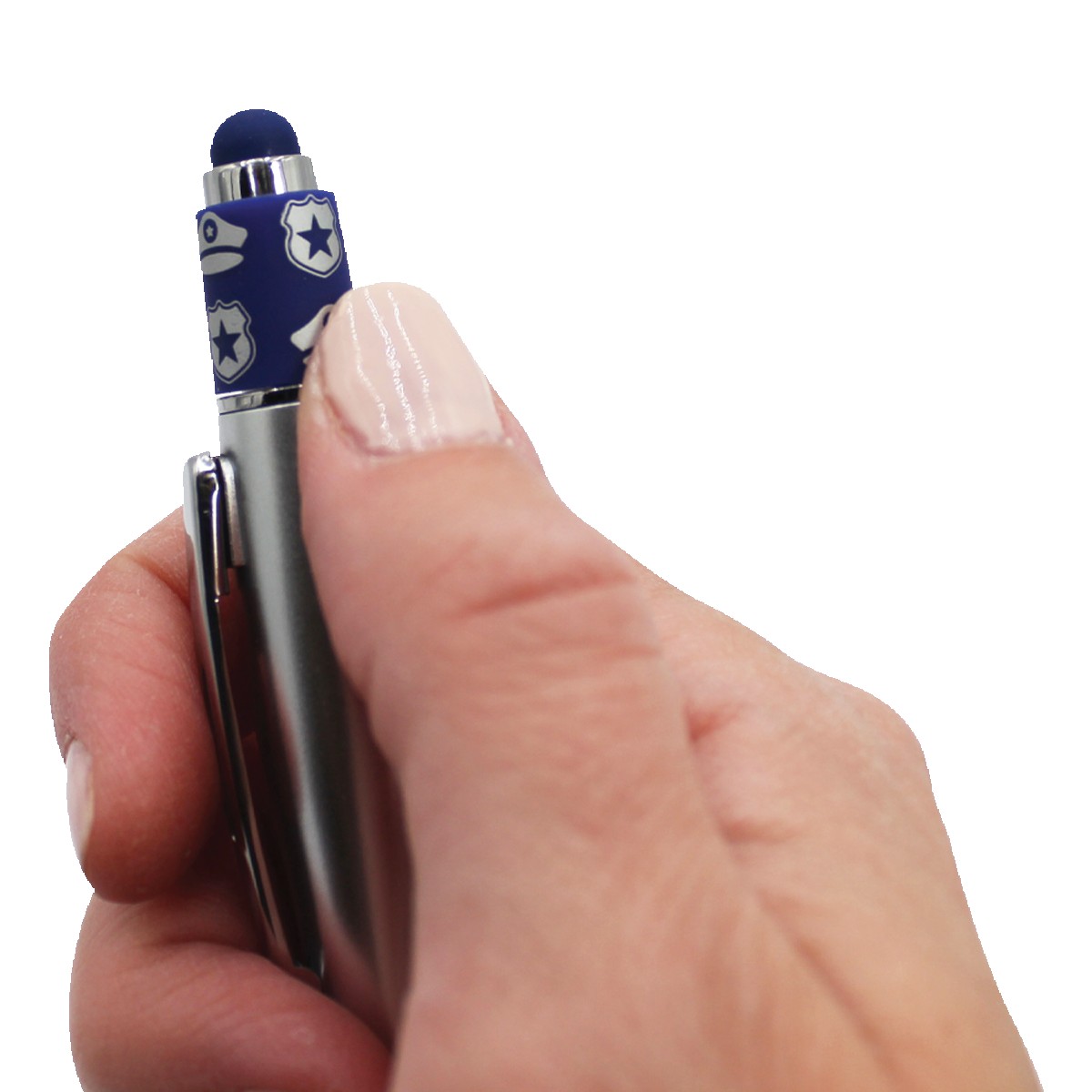 Picture of Police Spin Top Full Color Digital Pen w/Stylus