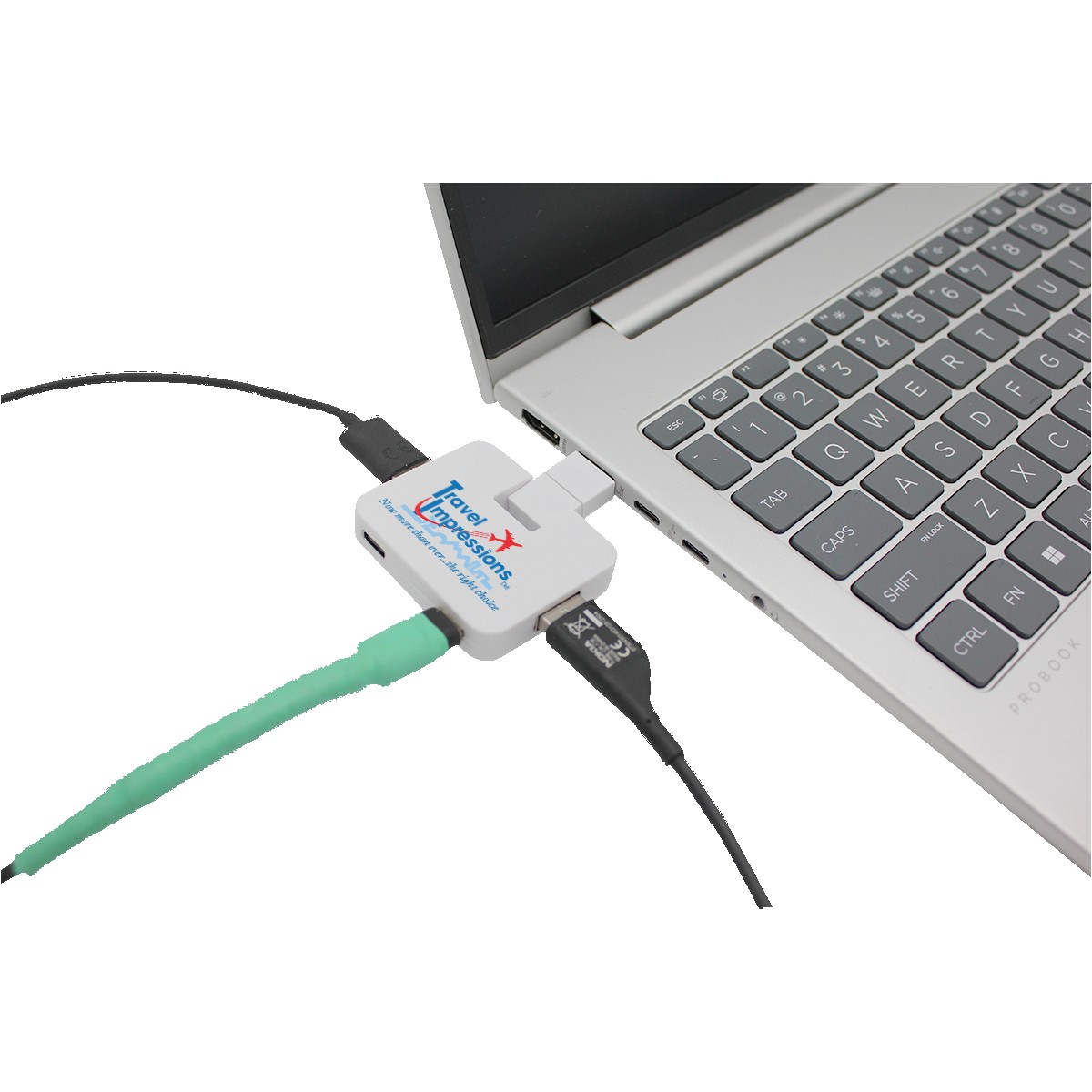 Picture of Recycled 4-in-1 USB Hub, Full Color Digital