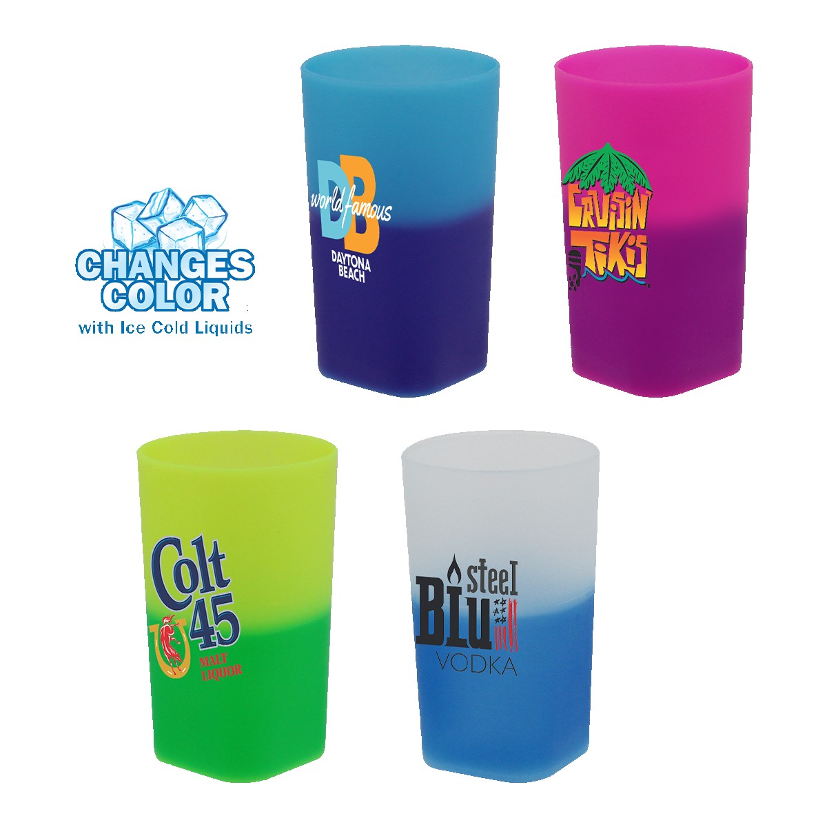 Picture of 2 Oz. Plastic Mood Shot Glass, Full Color Digital.
