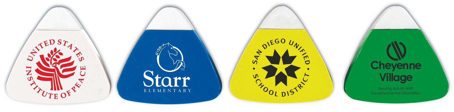 Picture of The Triad Eraser & Sharpener (Spot Color)