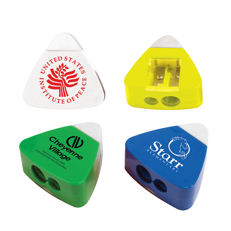 Picture of The Triad Eraser & Sharpener (Spot Color)