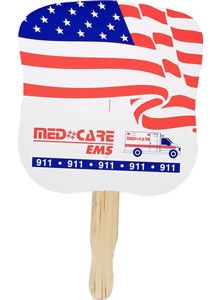 Picture of Patriotic Hand Fan, Full Color Digital