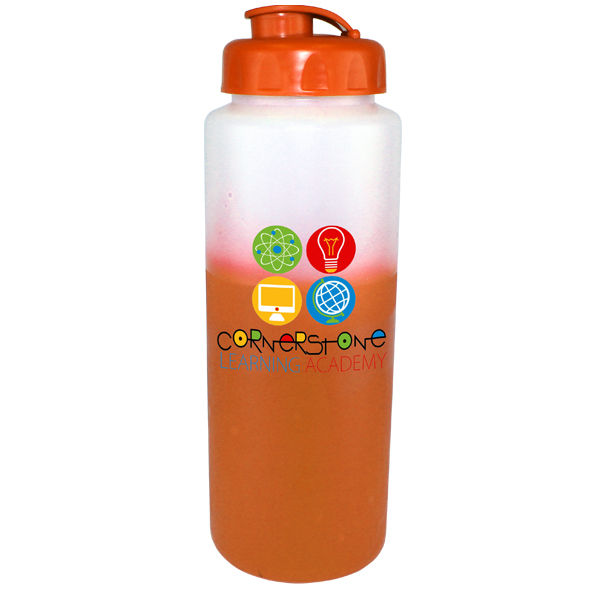 Picture of 32 Oz. Mood Sports Bottle w/Flip Top Cap (Full Color Digital)