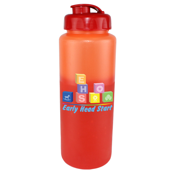 Picture of 32 Oz. Mood Sports Bottle w/Flip Top Cap (Full Color Digital)