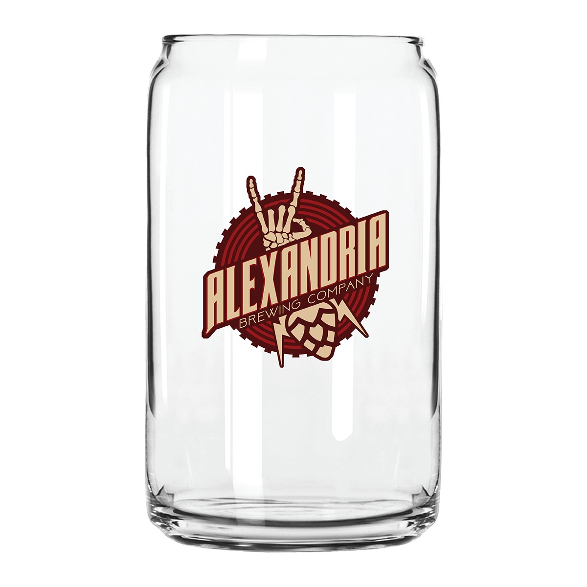 Picture of 16 Oz. Full Color Digital Beer Can Glass - USA