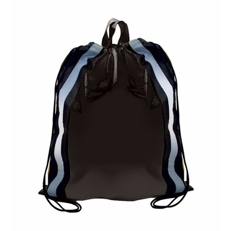 Picture of Non-Woven Blank Reflective Drawstring Backpack w/Stripes