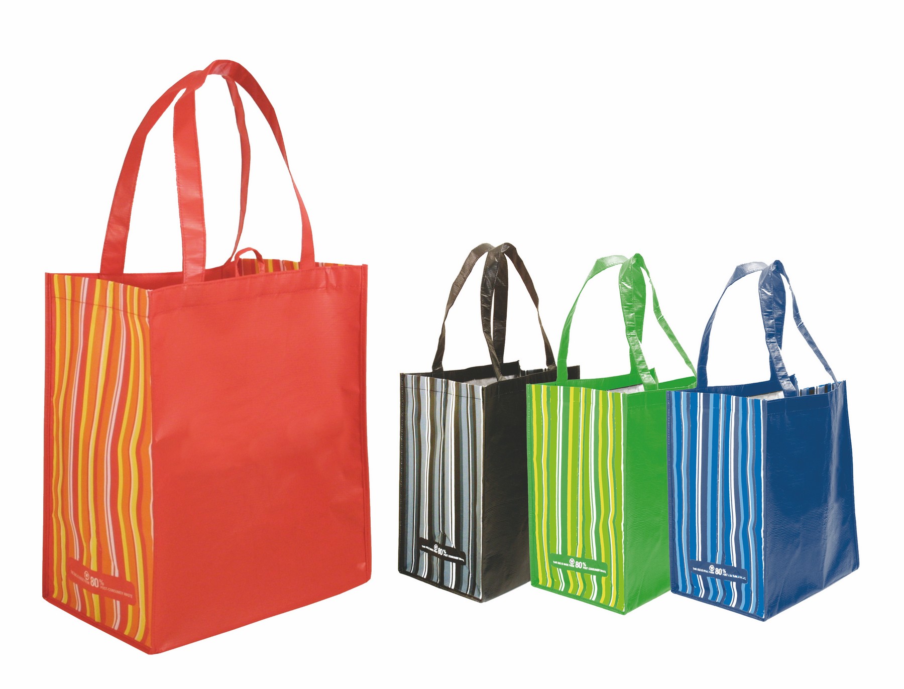 Picture of RPET Striped Tote Bag (Spot Color)