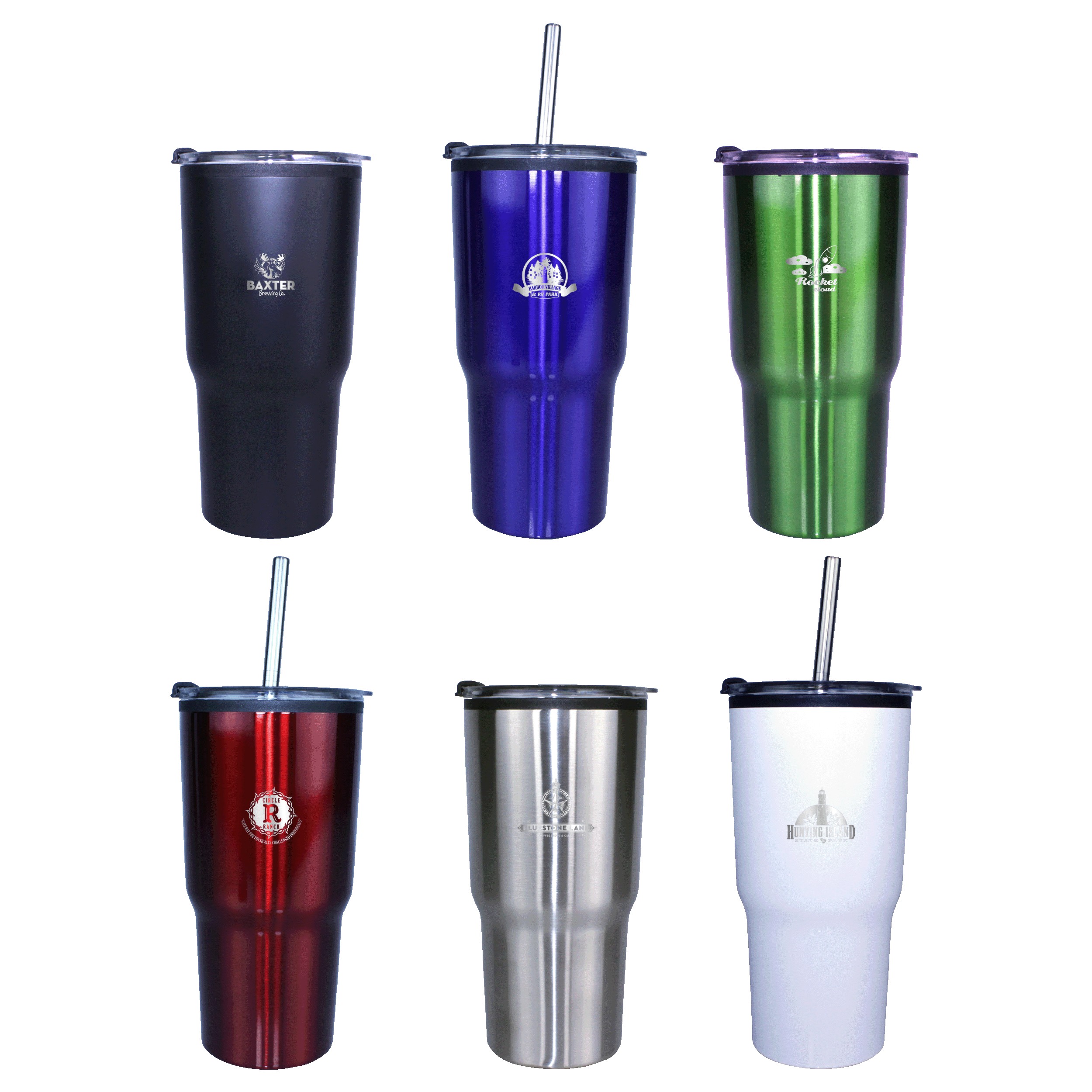 Picture of 20 Oz. Ares Standard Tumbler w/Stainless Straw/Flip Top Lid