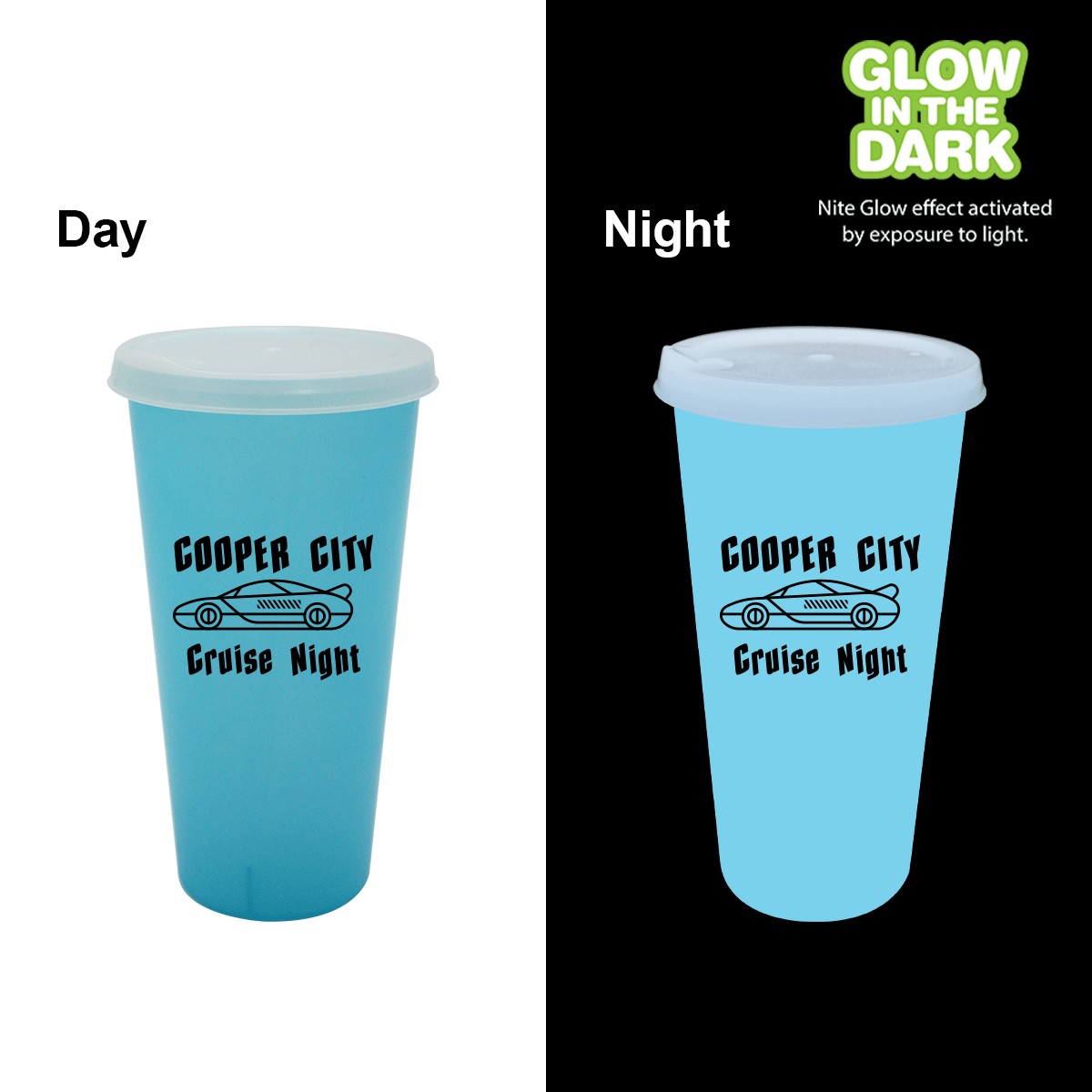 Picture of Nite Glow 26 oz. Tumbler with Lid