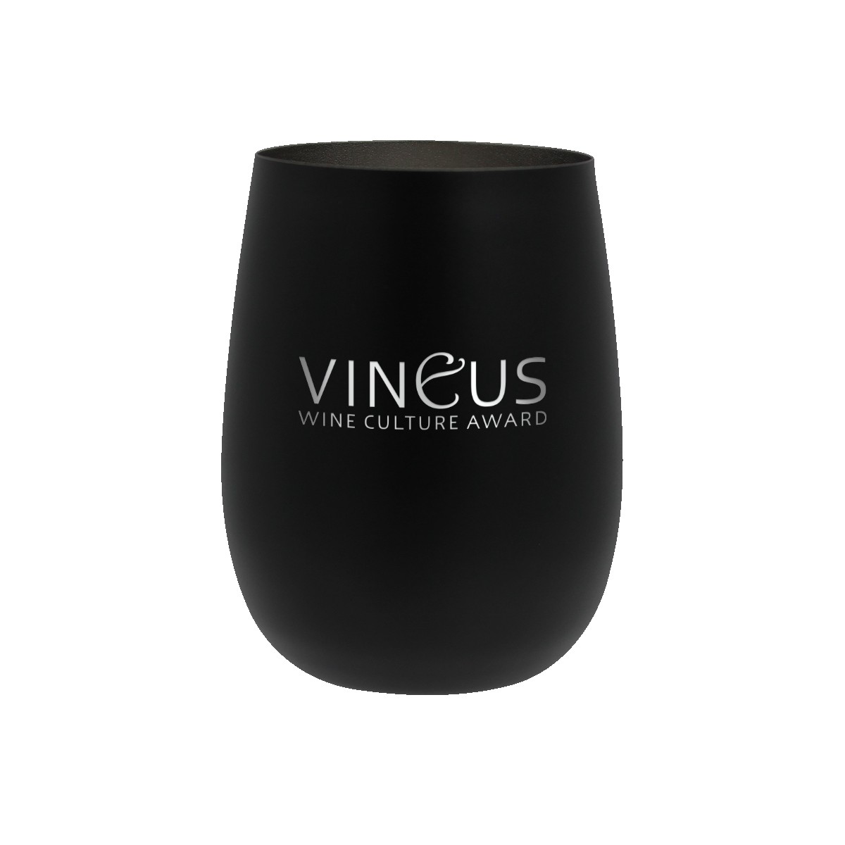 Picture of 12 oz. Recycled Stainless Wine Glass, Laser, Premium