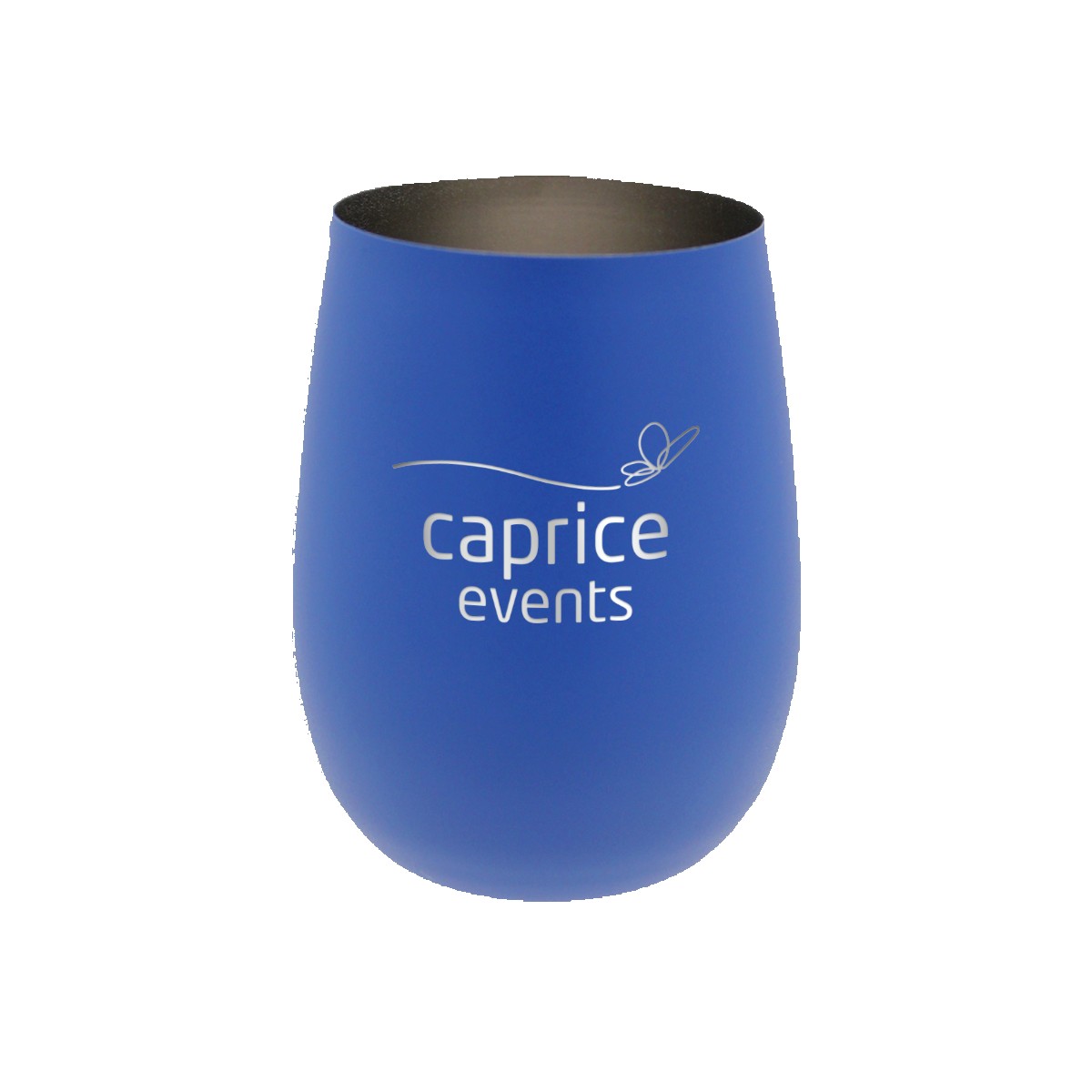 Picture of 12 oz. Recycled Stainless Wine Glass, Laser, Premium