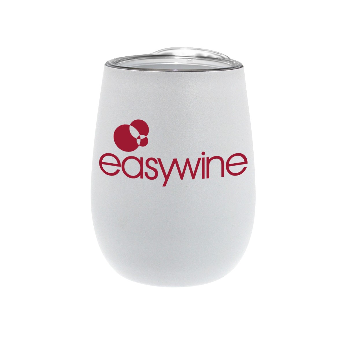 Picture of 12 oz. Recycled Stainless Wine Glass with Lid