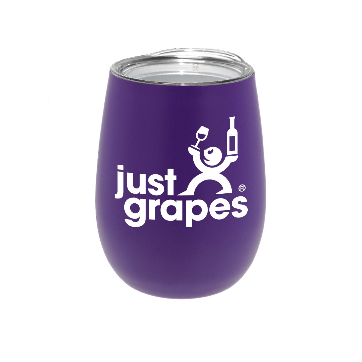Picture of 12 oz. Recycled Stainless Wine Glass with Lid