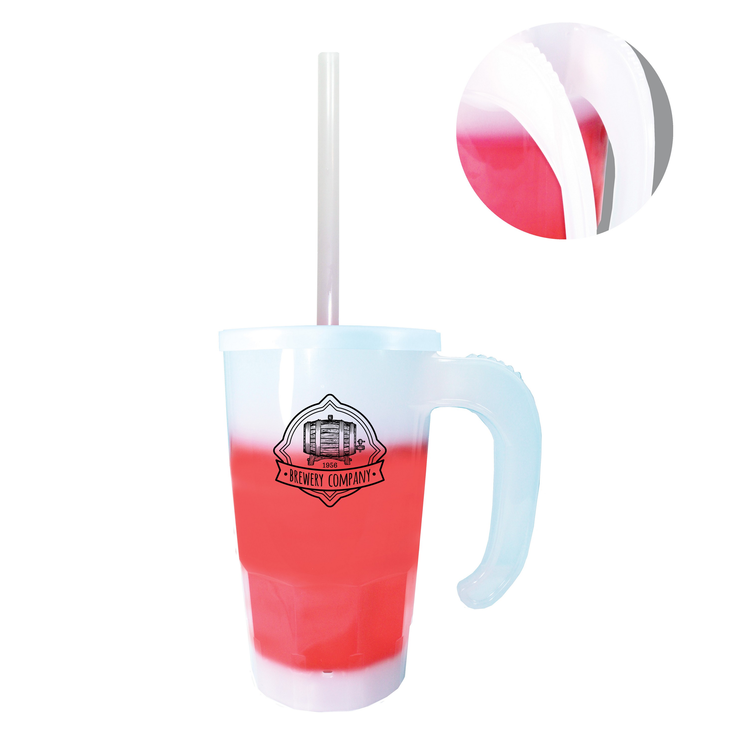 Picture of Mood 20 Oz. Stackable Beer Stein w/Straw & Lid Set