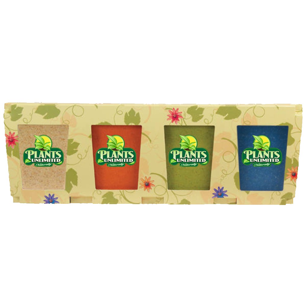 Picture of 4 Pack Promo Planter w/Seeds (Full Color Digital)