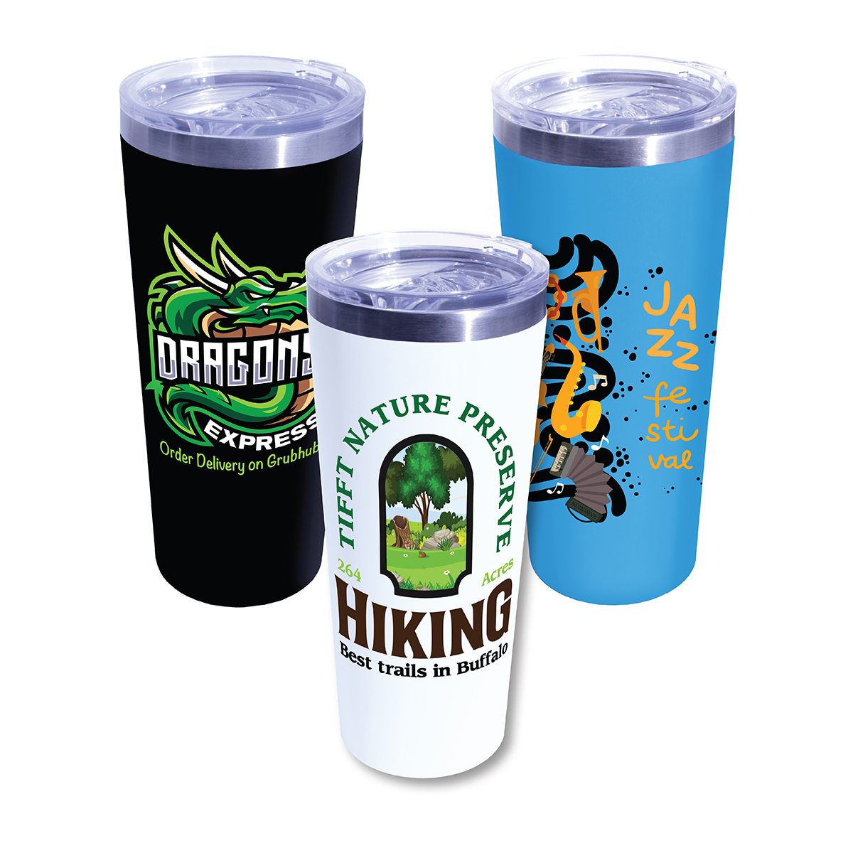 Picture of 22 Oz. Memphis Tumbler w/Slide Lid (Full Color Digital)