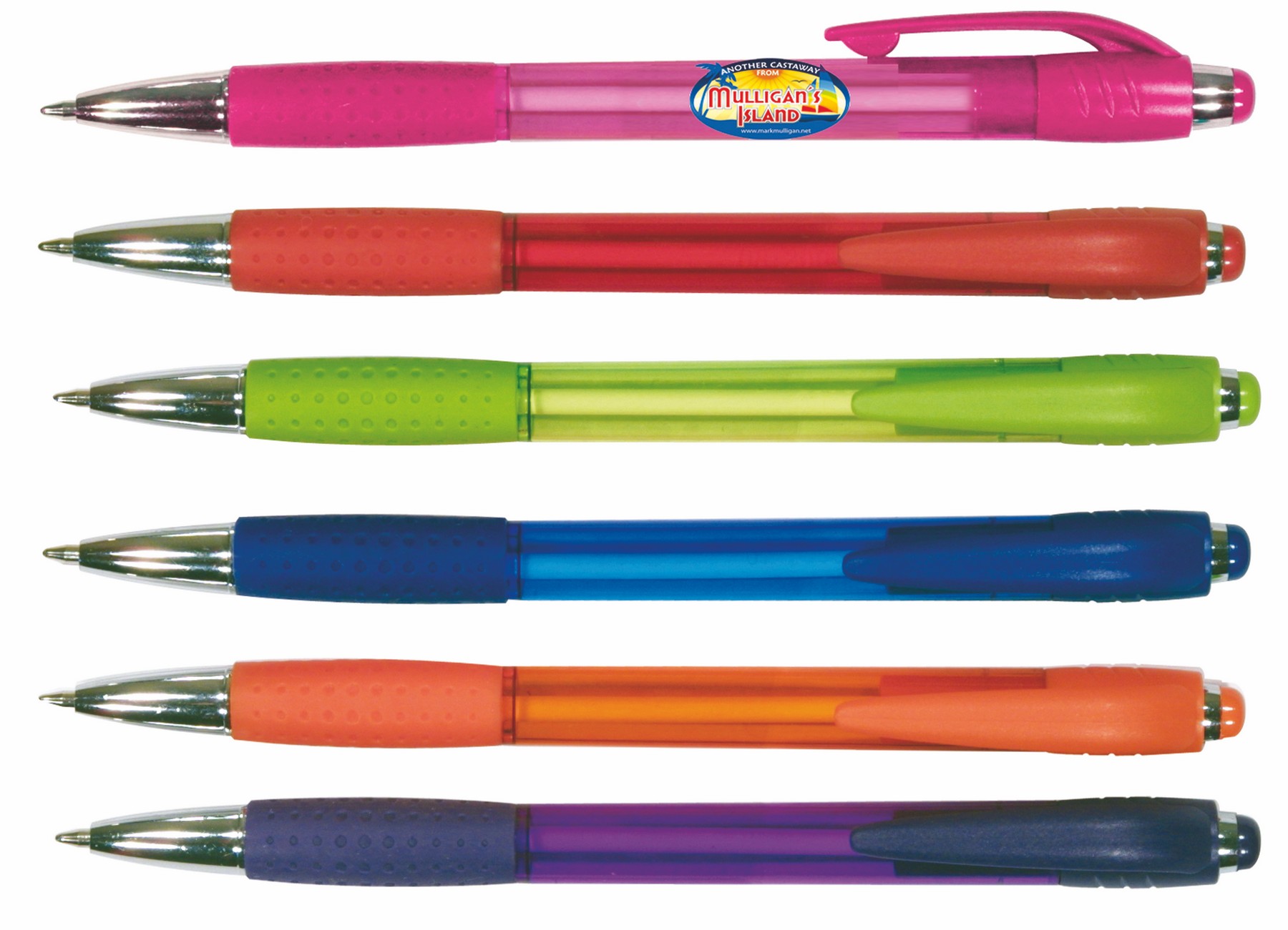 Picture of Mardi Gras Grip Pen (Full Color Digital)