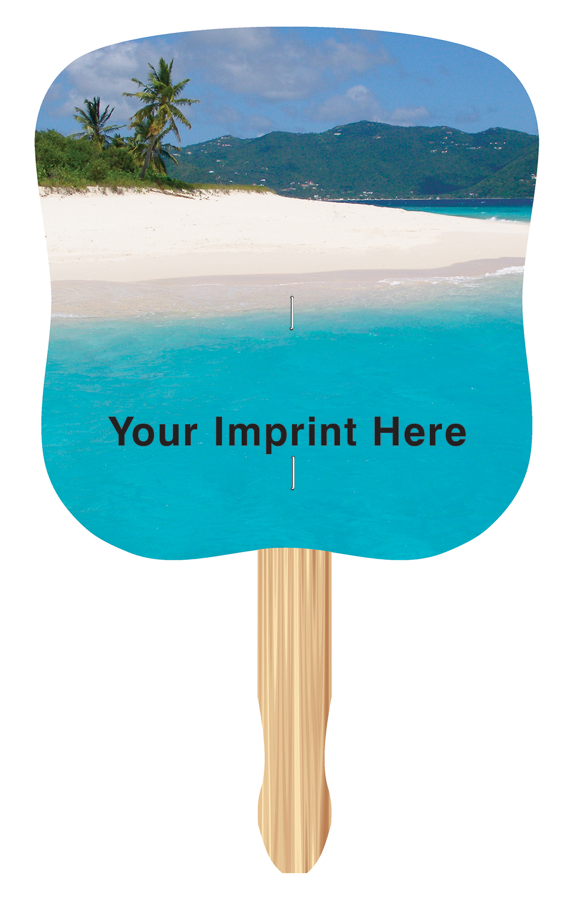 Picture of Tropical Full Color Digital Stock Hand Fan