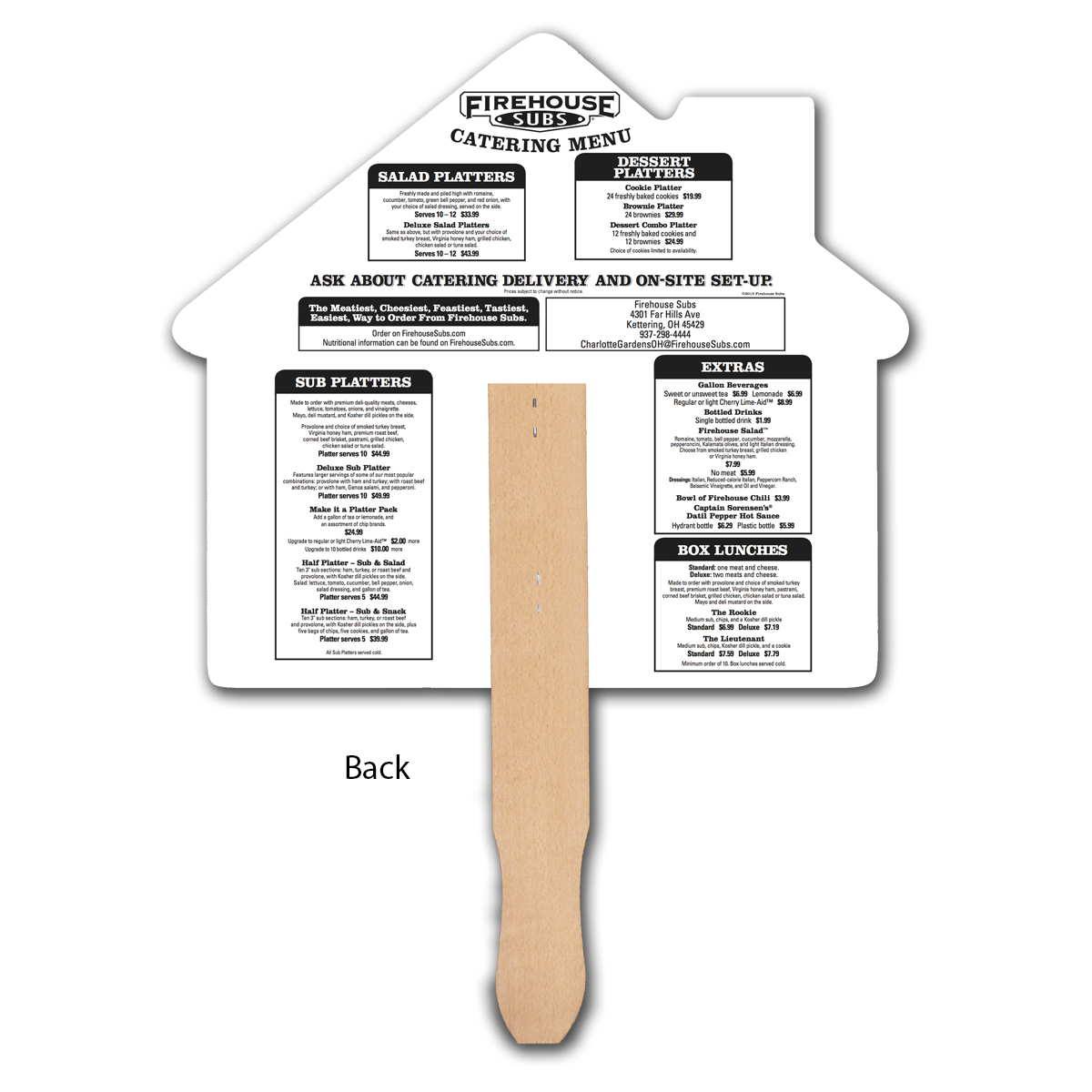 Picture of Custom Full Color Digital Stock House Hand Fan