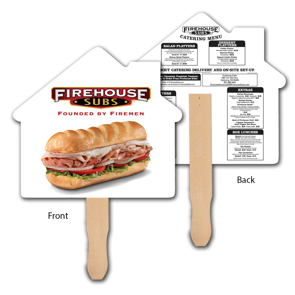Picture of Custom Full Color Digital Stock House Hand Fan