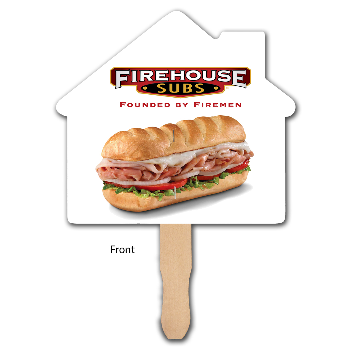 Picture of Custom Full Color Digital Stock House Hand Fan