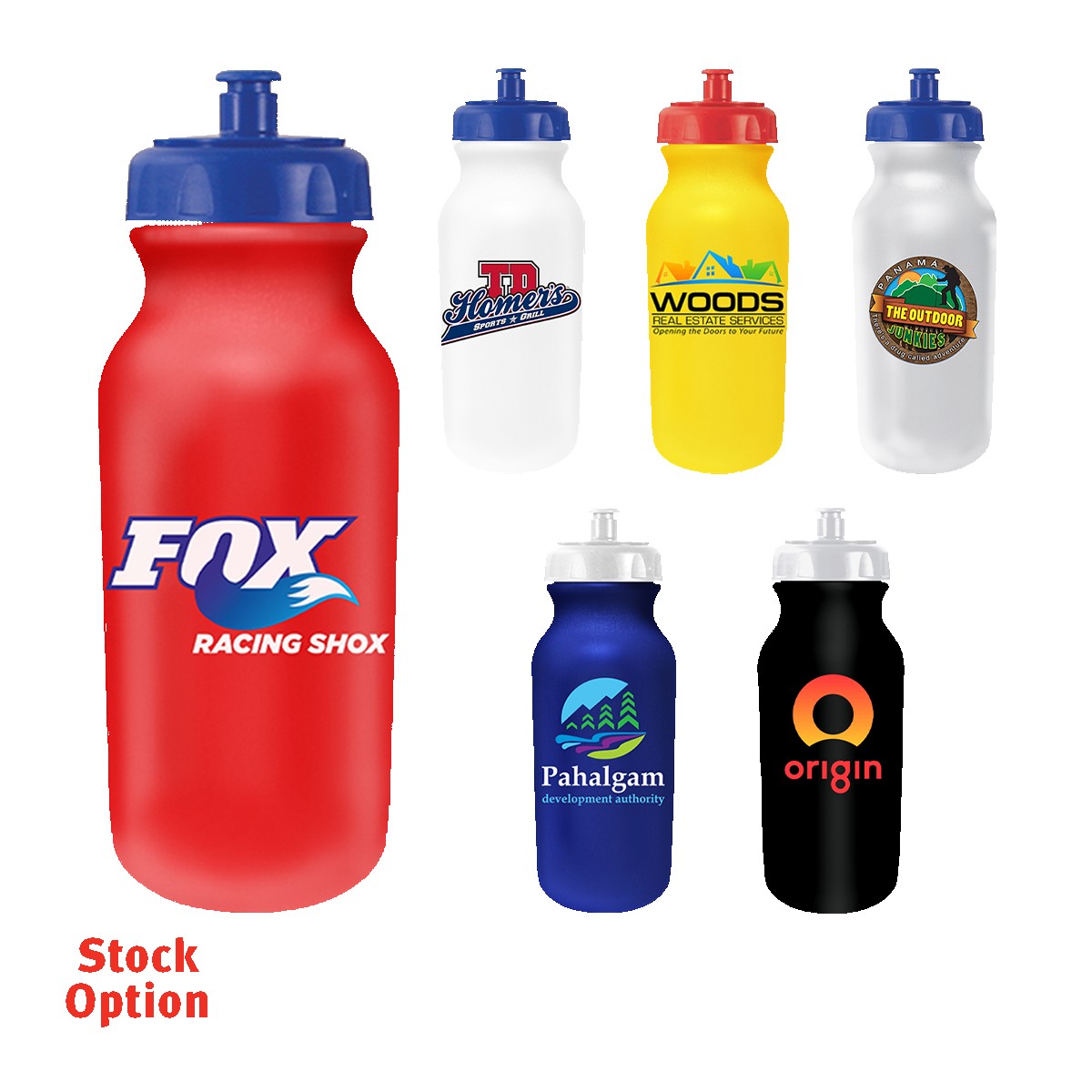 Picture of 20 Oz. Value Cycle Bottle w/Push 'n Pull Cap (Full Color Digital)