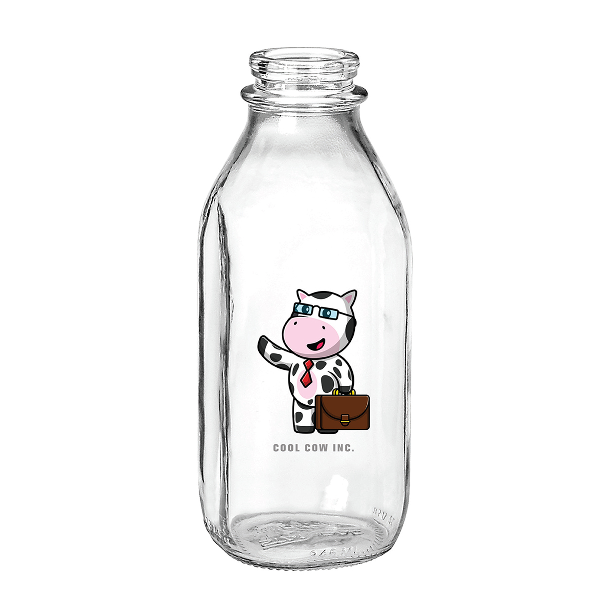 Picture of 1 Quart Glass Milk Bottle (Full Color Digital)