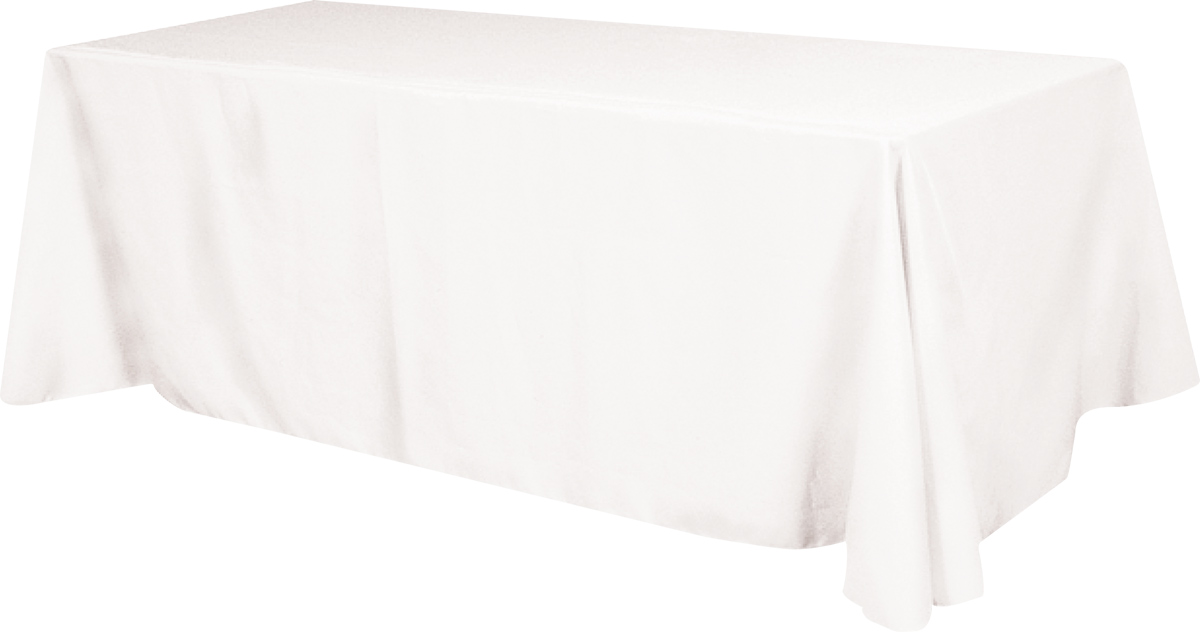Picture of Budget Polyester Table Cover, 4 sided, 8'