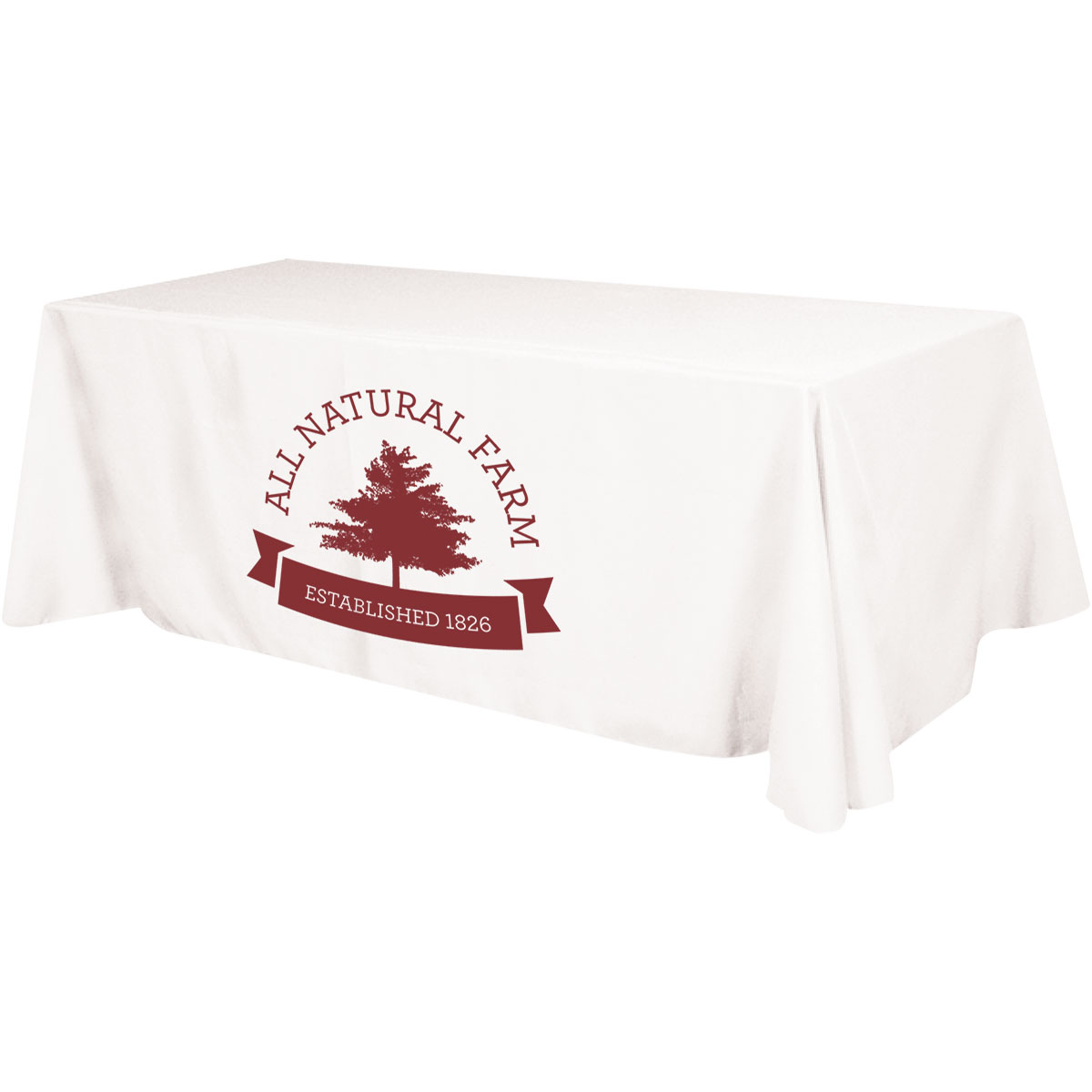 Picture of Budget Polyester Table Cover, 4 sided, 8'